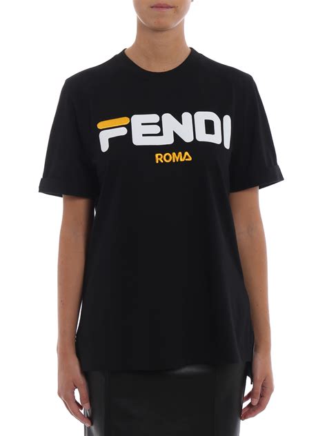 fendi fila collab t shirt|fila x fendi clothing.